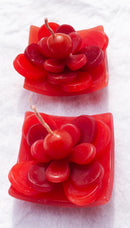 2 Red Lotus Floating Candles in Red Black Gift Box Set Birthday Xmas Valentine Mothers Day Gift Present