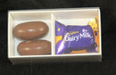 100 Pack of White Card Chocolate Sweet Soap Product Retail Gift Box - 2 Bay Compartments - Clear Slide On Lid - 8x4x3cm