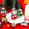 50 Bulk Buy Pack of Glass Bauble 10cm Diameter Round Clear with Silver Cap - table or tree centrepice personal memory theme craft gift