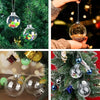 24 Bulk Buy Pack of Glass Bauble 10cm Diameter Round Clear with Silver Cap - table or tree centrepice personal memory theme craft gift