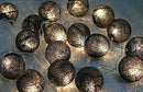 1 Set of 20 LED Black 5cm Cotton Ball Battery Powered String Lights Christmas Gift Home Wedding Party Bedroom Decoration Outdoor Indoor Tablle