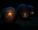 1 Set of 20 LED Black 5cm Cotton Ball Battery Powered String Lights Christmas Gift Home Wedding Party Bedroom Decoration Outdoor Indoor Tablle