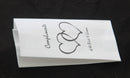 200 Pack Wedding Cake Bags Greaseproof Wax Paper Slice Take Home Favour Heart n Message