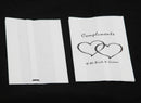 50 Pack Wedding Cake Bags Greaseproof Wax Paper Slice Take Home Favour Heart n Message