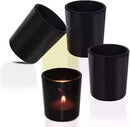 10 Pack Black Matt Tealight Candle Holder 6.5cm Festival Decor Wedding Propose Parties Holiday and Home Decor