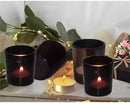 20 Pack Blue Frosted Glass Votive Tealight Candle Holders House Party Centerpiece Xmas Wedding Decor Glass Candlestick Party Decorations