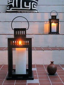 10 Pack of Black Metal Miners Lantern Summer Wedding Home Party Room Balconey Deck Decoration 21cm Tealight Candle