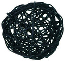 1 Set of Black 5cm Rattan Cane 20 Ball Battery Powered 3m String Lights Christmas Gift Home Wedding Party Bedroom Decoration Table Centrepiece