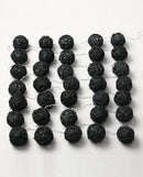 1 Set of Black 5cm Rattan Cane 50 Ball Battery Powered LONG 5m String Lights Christmas Gift Home Wedding Party Bedroom Decoration Table Centrepiece