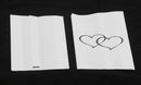 100 Pack Wedding Cake Bags Greaseproof Wax Paper Slice Take Home Favour Large Heart