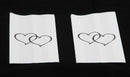 100 Pack Wedding Cake Bags Greaseproof Wax Paper Slice Take Home Favour Large Heart