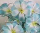 1 Set of 50 LED Tropical Blue Frangipani Flower Battery 5m LONG String Lights Christmas Gift Home Wedding Beach Party Decoration Outdoor