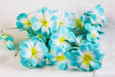1 Set of 50 LED Tropical Blue Frangipani Flower Battery 5m LONG String Lights Christmas Gift Home Wedding Beach Party Decoration Outdoor