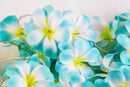 1 Set of 20 LED Tropical Blue Frangipani Flower Battery 3m String Lights Christmas Gift Home Wedding Beach Party Decoration