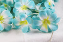 1 Set of 20 LED Tropical Blue Frangipani Flower Battery 3m String Lights Christmas Gift Home Wedding Beach Party Decoration