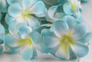 1 Set of 20 LED Tropical Blue Frangipani Flower Battery 3m String Lights Christmas Gift Home Wedding Beach Party Decoration