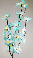 1 Set of 50cm H 20 LED Blue Frangipani Tree Branch Stem Fairy Light Wedding Event Party Function Table Vase Tropical Decoration