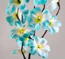 1 Set of 50cm H 20 LED Blue Frangipani Tree Branch Stem Fairy Light Wedding Event Party Function Table Vase Tropical Decoration