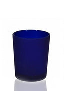 20 Pack Blue Frosted Glass Votive Tealight Candle Holders House Party Centerpiece Xmas Wedding Decor Glass Candlestick Party Decorations