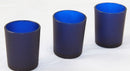 20 Pack Blue Frosted Glass Votive Tealight Candle Holders House Party Centerpiece Xmas Wedding Decor Glass Candlestick Party Decorations