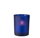 20 Pack Blue Frosted Glass Votive Tealight Candle Holders House Party Centerpiece Xmas Wedding Decor Glass Candlestick Party Decorations