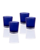 10 Pack Blue Frosted Glass Votive Tealight Candle Holders House Party Centerpiece Xmas Wedding Decor Glass Candlestick Party Decorations Bridal
