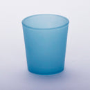 20 Pack Turquoise Frosted Glass Votive Tealight Candle Holders House Party Centerpiece Xmas Wedding Decor Glass Candlestick Party Decorations
