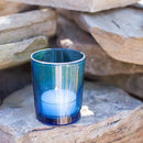 10 Pack Blue Glass Votive Tealight Candle Holders House Party Centerpiece Xmas Wedding Decor Glass Candlestick Party Decorations Bridal Event