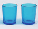 20 Pack Turquoise Glass Votive Tealight Candle Holders House Party Centerpiece Xmas Wedding Decor Glass Candlestick Party Decorations Bridal Baby