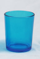 20 Pack Turquoise Glass Votive Tealight Candle Holders House Party Centerpiece Xmas Wedding Decor Glass Candlestick Party Decorations Bridal Baby