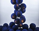 50 Ball Dark Blue LONG 5m String Light Battery Box 5cm Cotton Ball  Christmas Birthday Boy Special Occasion Decoration