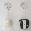 10 Pack of 5 Bride 5 Groom Wedding Name Card Place Stand - Wedding Table Decoration Bomboniere Favour Gift