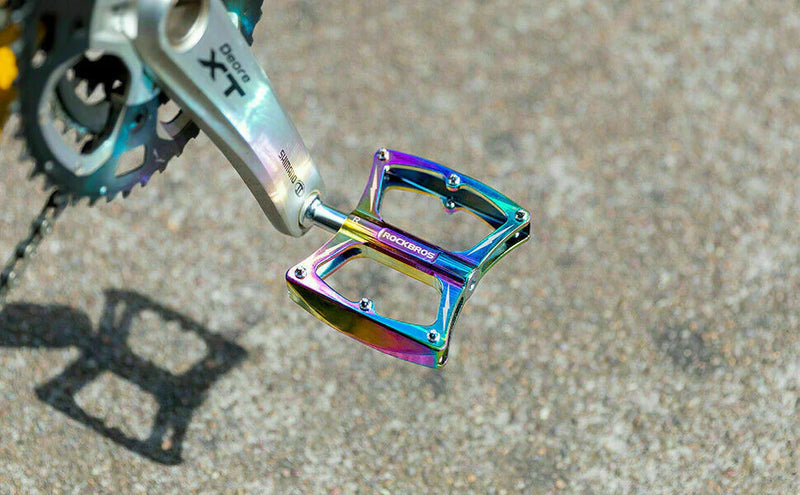 Flat Pedal Butterfly BMX MTB Ultralight 156g Multi Colour Tri Bearing Stud Pin Grips Rockbros