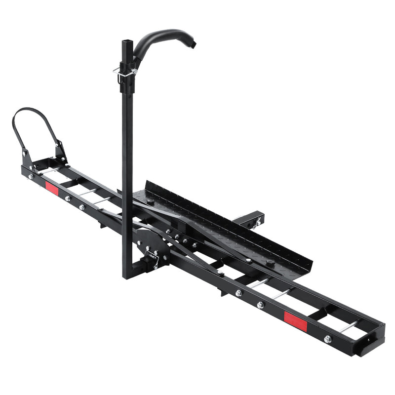 Ebike Bicycle Carrier Rack Ramp 2"Towbar Adjustable Height Black Easy Loading Heavy bikes