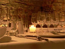 20 White Wax Clear Glass Holder Votive Candle - Wedding Event Centrepiece Table Decoration