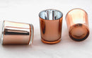 10 Pack Copper Votive Tealight Candle Holders Valentines Day Mercury  Wedding Decor Glass Candlestick Party Decorations Bridal Baby Shower Event