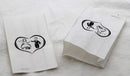 100 Pack Wedding Cake Bags Greaseproof Wax Paper Slice Take Home Favour Bride Groom in Heart