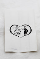 100 Pack Wedding Cake Bags Greaseproof Wax Paper Slice Take Home Favour Bride Groom in Heart