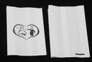 200 Pack Wedding Cake Bags Greaseproof Wax Paper Slice Take Home Favour Bride Groom in Heart