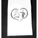 200 Pack Wedding Cake Bags Greaseproof Wax Paper Slice Take Home Favour Bride Groom in Heart