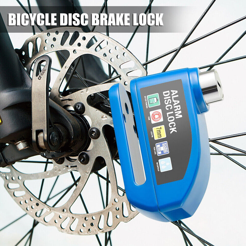 Motorcycle Lock Bicycle Brake Lock Disc Brake Alarm Lock Ideal For