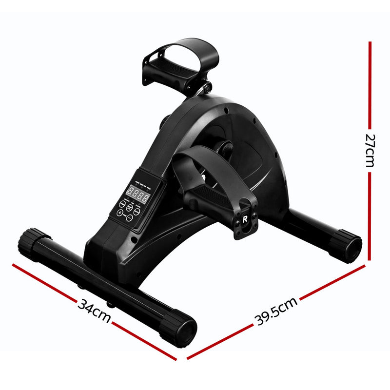 Pedal Exerciser Mini Exercise Bike Cross Trainer Home Office Gym Everfit 80W Black