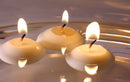 100 Pack of 8cm White Wax Floating Candles - wedding party home event decoration