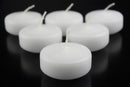 10 Pack of 6 Hour White Floating Candles - 5.8cm diameter - wedding party decoration