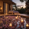 100 Pack of 8cm White Wax Floating Candles - wedding party home event decoration