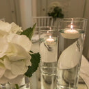 20 Pack of 4 Hour White Floating Candles - 4cm diameter - wedding party decoration