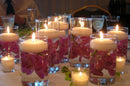 100 Pack of 8cm White Wax Floating Candles - wedding party home event decoration
