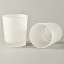 20 Pack Frosted White Glass Votive Candle Holders for Candle Making Kit Tealight Candles Cup Home Decoration