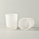 20 Pack Frosted White Glass Votive Candle Holders for Candle Making Kit Tealight Candles Cup Home Decoration