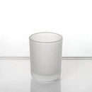 10 Pack Frosted White Glass Votive Candle Holders for Candle Making Kit Tealight Candles Cup Home Decoration